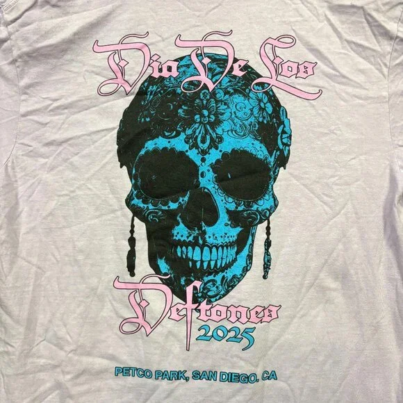 Dia De Los Deftones Nu Metal Band T-Shirt Size Large - Picture 3 of 5